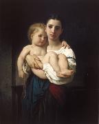 Adolphe William Bouguereau, The Elder Sister (mk26)